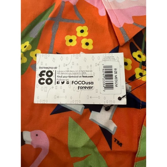 NWT MLB Genuine Merchandise Houston Astros Floral Button Up Shirt Medium… - Picture 9 of 12